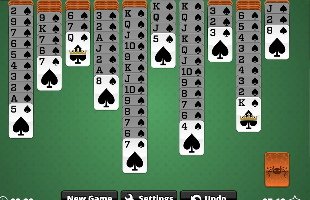 Card game for one person: Entertainment activities for fun