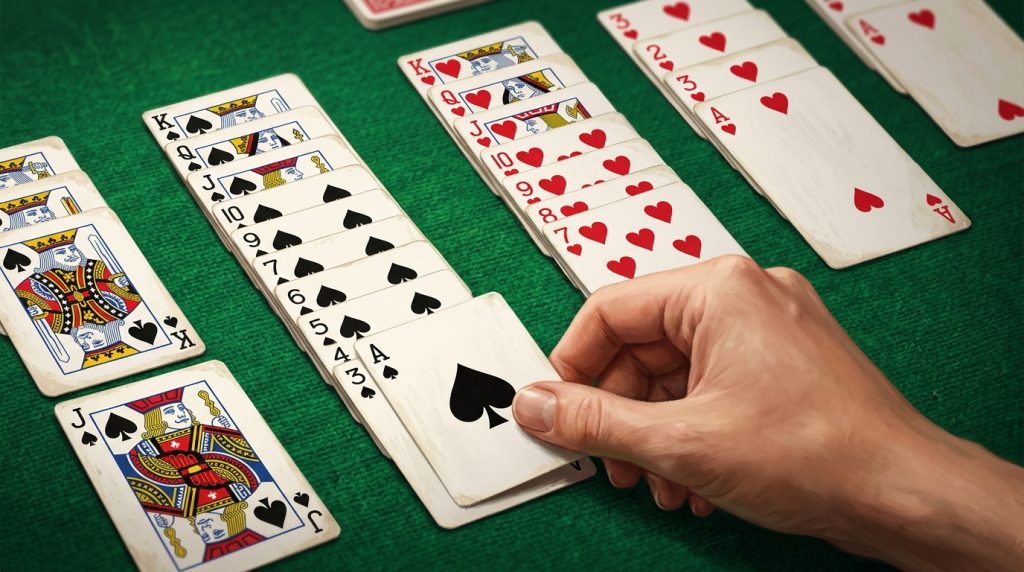 spider solitaire rules layout image